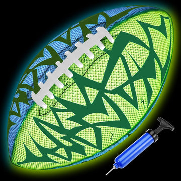 Jasonwell Glow in The Dark Football - Strong Grip Light Up Football Toy Stuff Sports Balls for Boys Kids Teenage Junior Youth Adult Outdoor Christmas Birthday Gifts for Age 6-8 8-12 13 + Year Old No.3 - Jasonwell